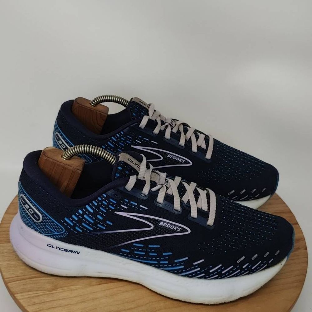 Brooks Glycerin 20 Running Shoes- Womens-Size 11 D-Purple Blue-Athletic Sneaker